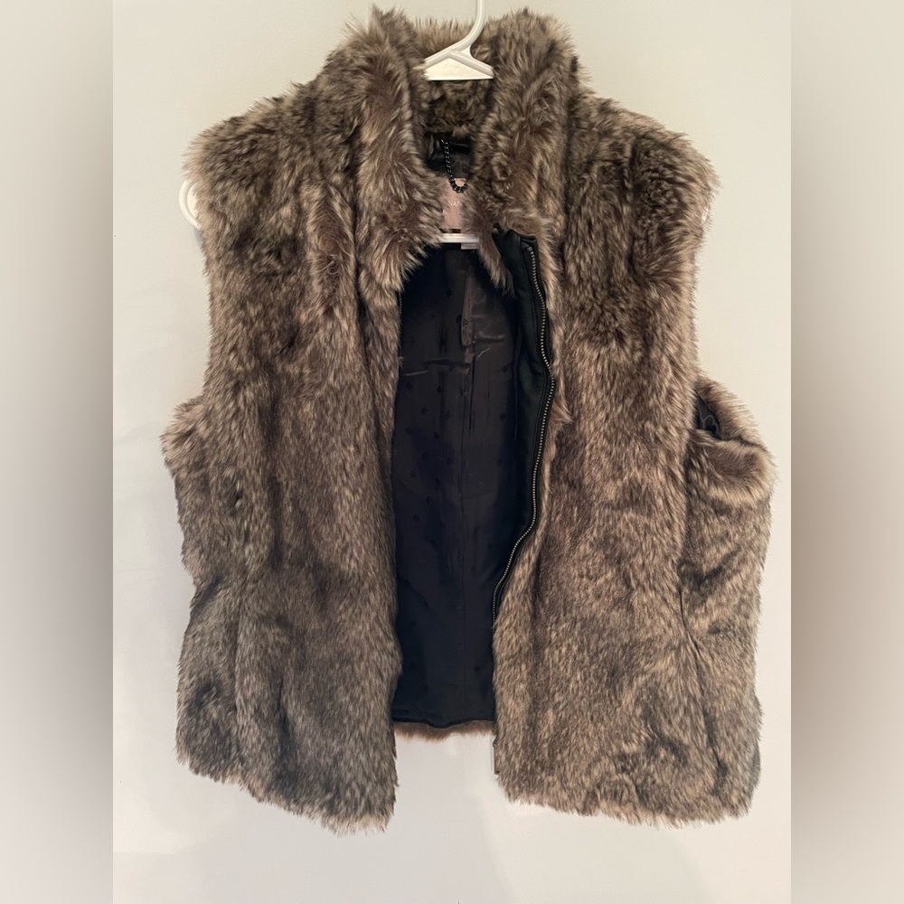 Banana Republic Faux Fur Vest